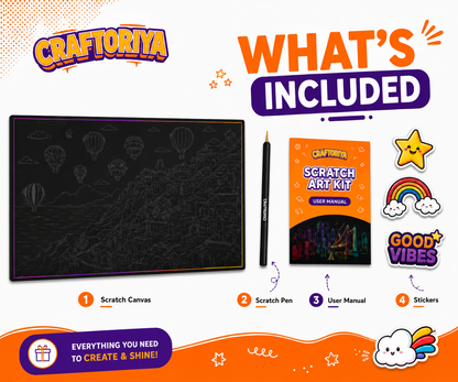 Craftoriya Scratch Art Kit
